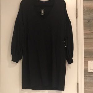 express NWT black stretch tunic size m